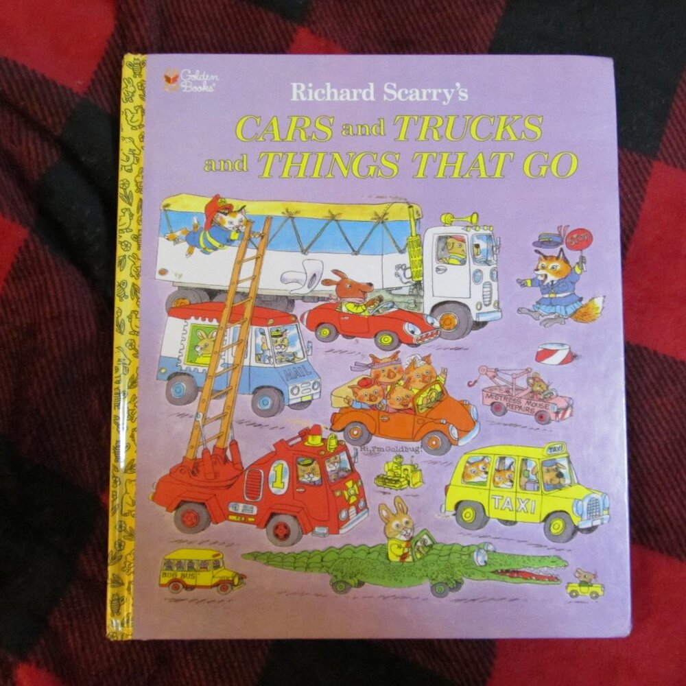 richard scarry's cars and trucks and things that go hardcover book 1974 (59)